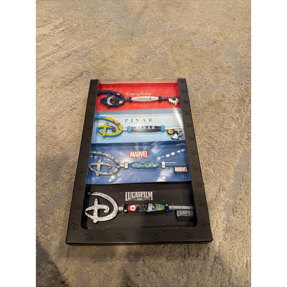 New Disney Store Walt Animation Pixar Marvel LucasFilm Starter Key Collection
